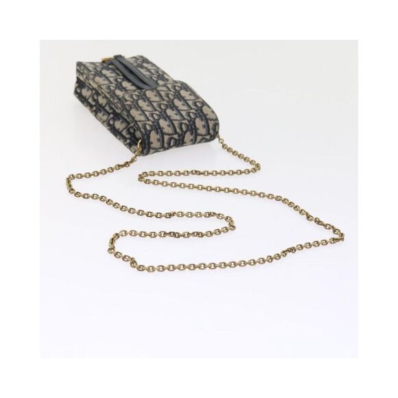 Pre Loved Dior Vintage Oblique Chain Bag Women Beige Clutch Bags - Picture 7 of 8